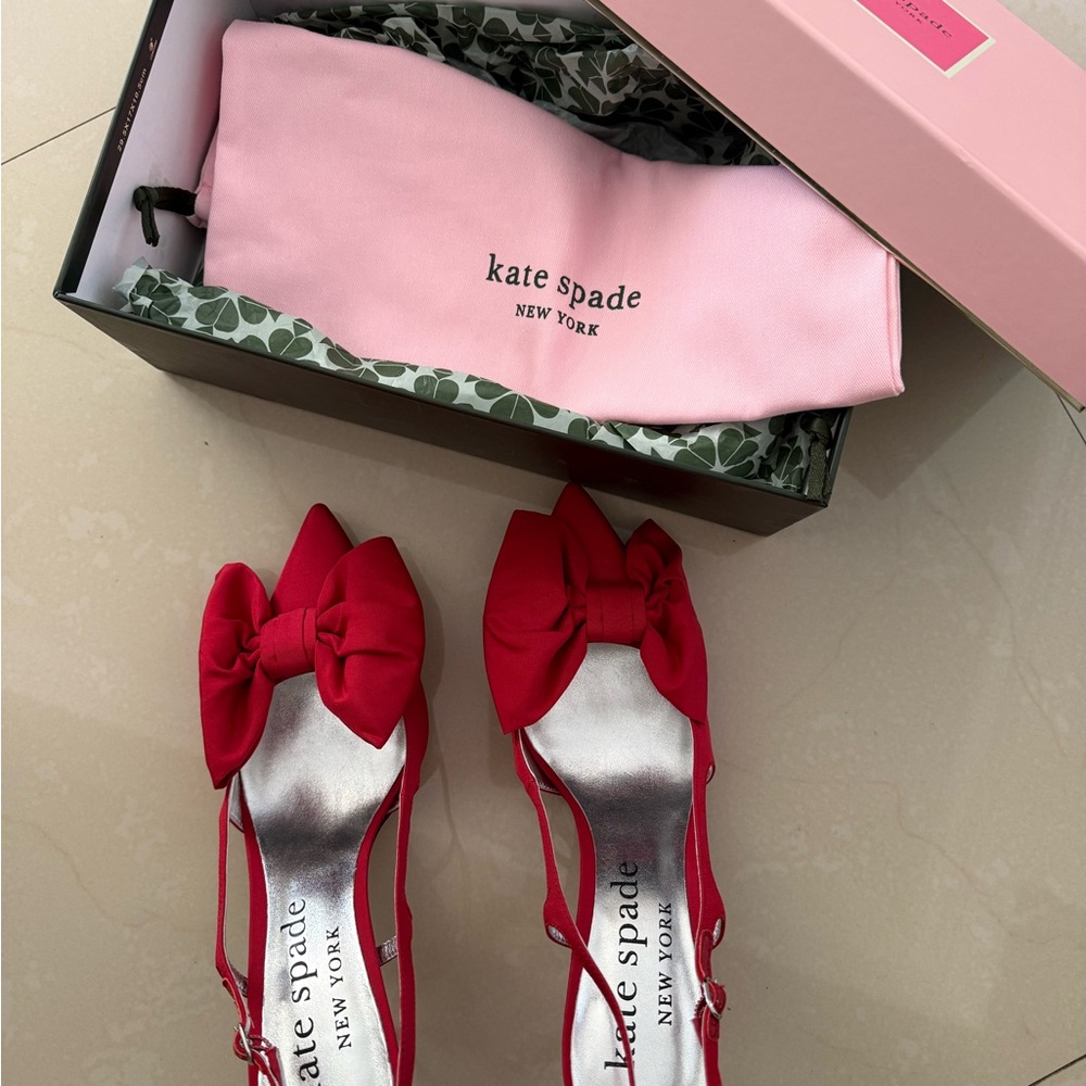 Kate Spade Red Bow Heels